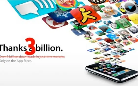 App Store: Apple annuncia 3 miliardi di applicazioni scaricate