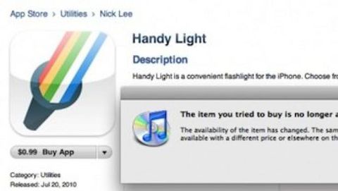 Handy Light: l'app che abilitava segretamente il tethering