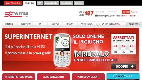 Telecom Italia: uno smartphone Huawei in regalo a chi attiverà oggi Super Internet
