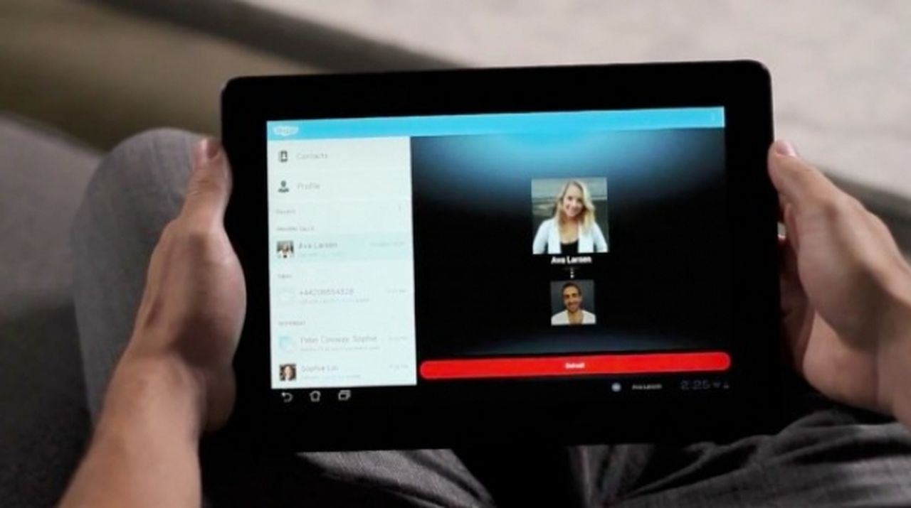 skype for android tab