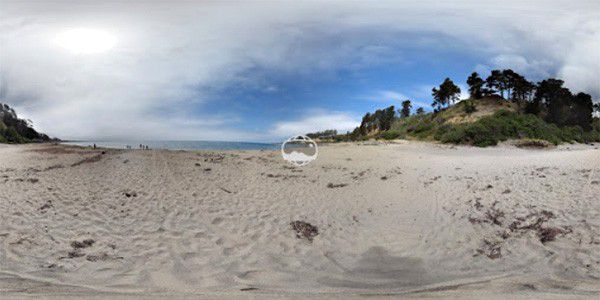 Uno scatto panoramico a 360 gradi realizzato con la modalità Photo Sphere dell'app Google Fotocamera sui dispositivi Android