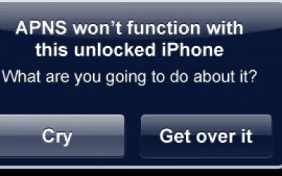 Il jailbreak di iPhone 3.0 bloccherebbe le notifiche push