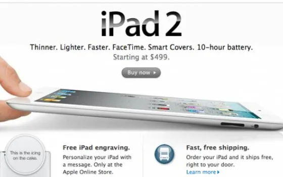 iPad 2 ordinato online in consegna fra 2-3 settimane