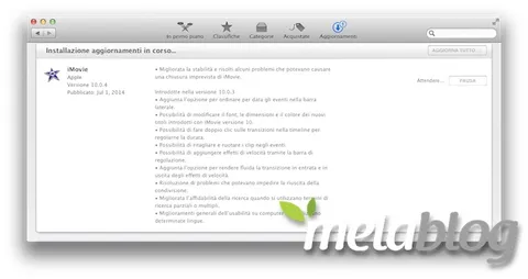 Due piccole novità per iTunes e iMovie introdotte oggi da Apple