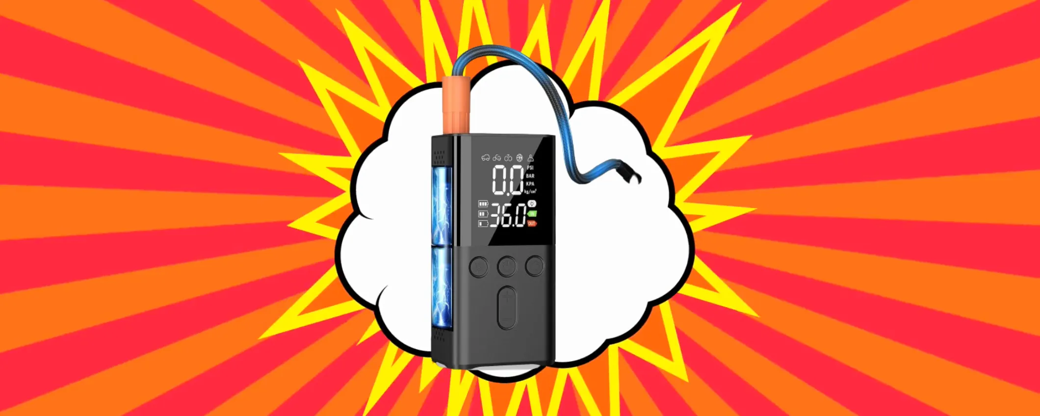 Compressore portatile WYRIAZA: potenza e precisione a soli 39,99€ su Amazon!