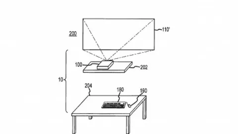 Il computer senza schermo usa un proiettore: nuovi brevetti di Apple