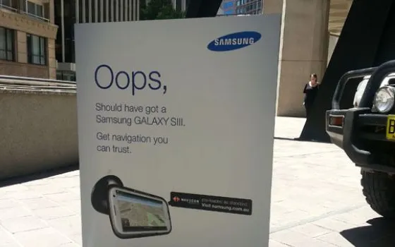 Mappe iOS 6, Samsung prende in giro Apple in Australia