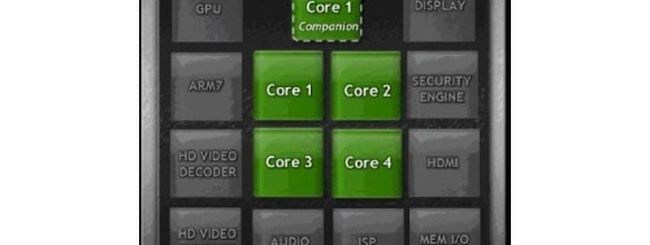 NVIDIA Kal-El, consumi ridotti con 5 core
