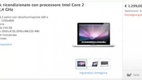 Apple Store: MacBook Unibody ricondizionato