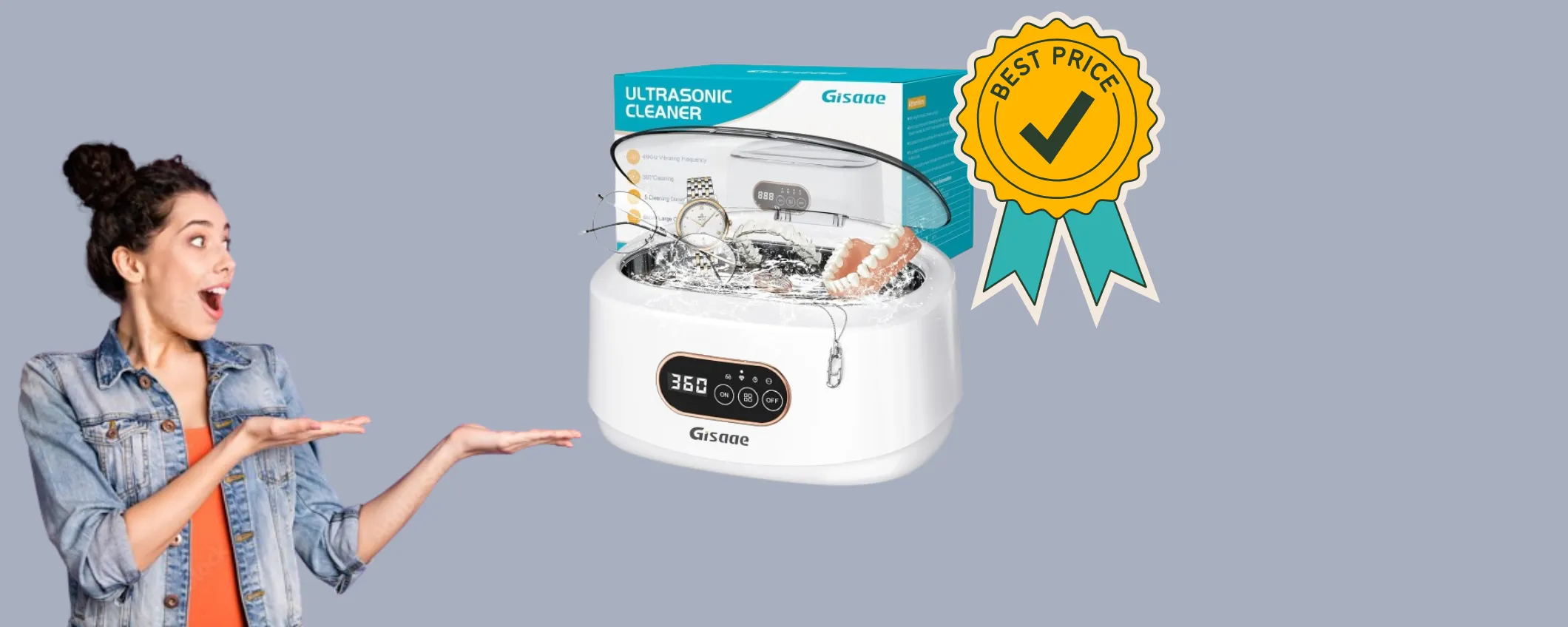 Sterilizza tutto con il Pulitore a Ultrasuoni in doppio sconto su Amazon