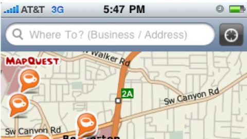 MapQuest per una navigazione satellitare economica da iPhone