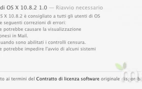 Apple rilascia gli aggiornamenti supplementari a OS X 10.8.2 e 10.7.5