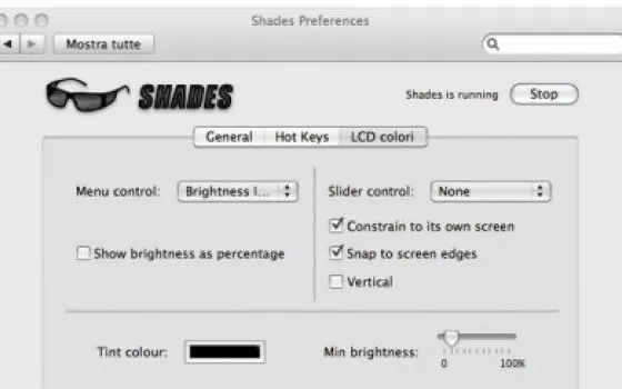 Shades migliora il controllo della luminosità del monitor
