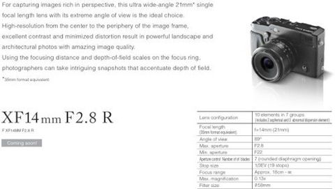 Fujifilm X-Pro1, nuovi obiettivi Fujinon XF