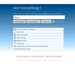 Passate al setaccio i vostri siti con Test everything