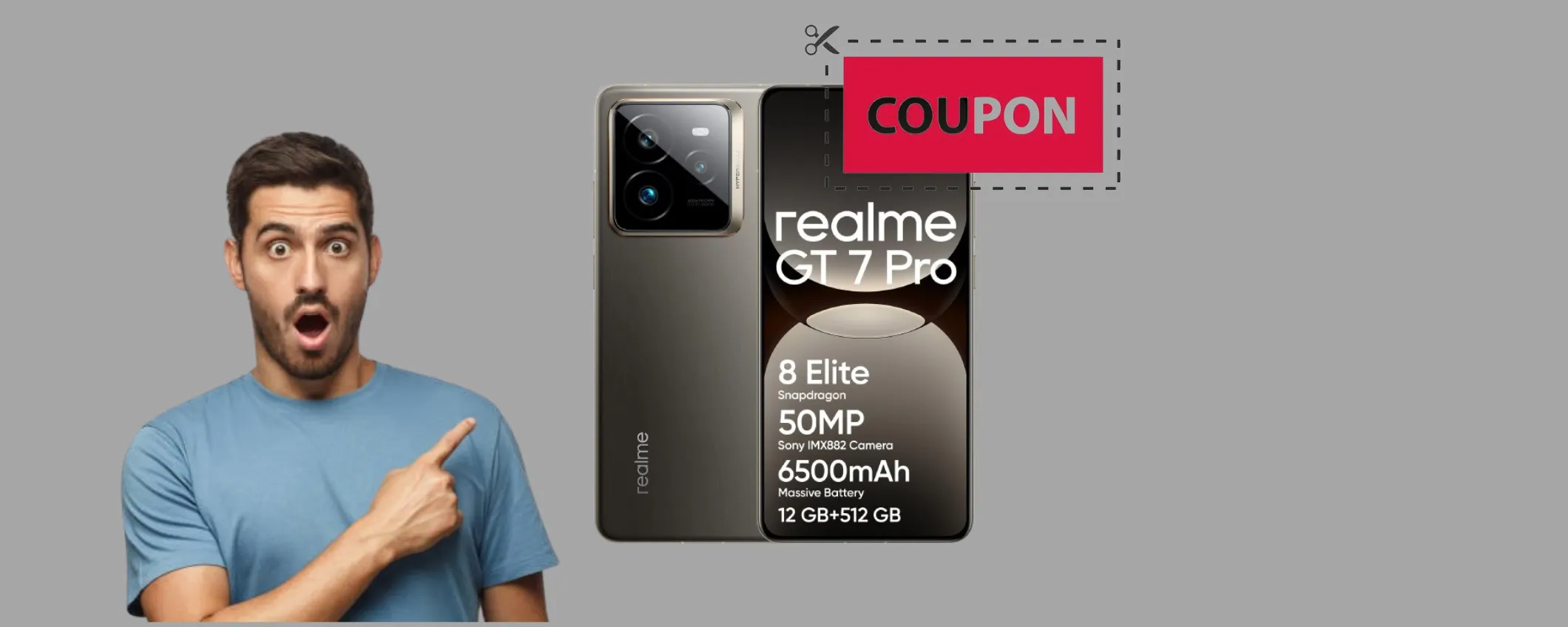 Realme GT 7 Pro: con il coupon sconto Amazon lo acquisti ad una spesa mini