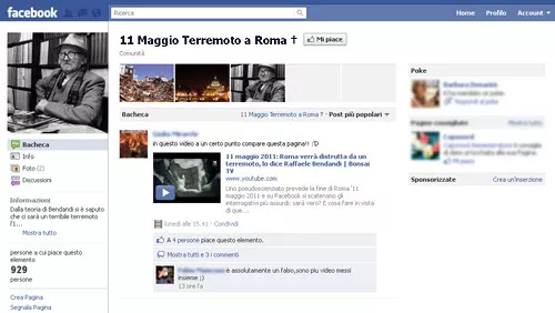 Terremoto dell'11 maggio a Roma: è psicosi sul Web