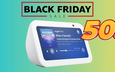Echo Show 5 a metà prezzo con la super promozione Black Friday