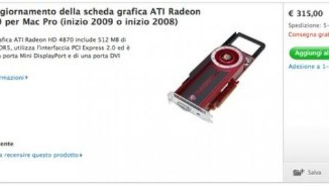 Attesa di un mese per la ATI Radeon HD 4870 del Mac Pro