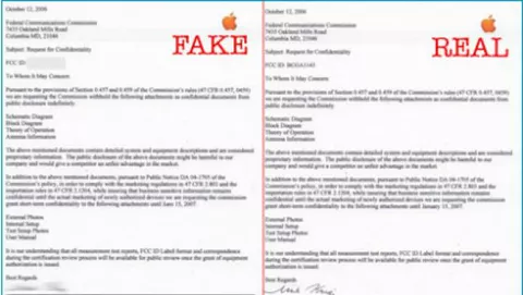Un fake la richiesta all'FCC di iPhone