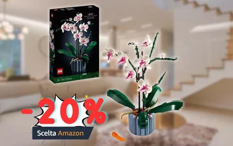 LEGO Icons Orchidea in MEGA SCONTO del 20%: lo paghi solo 39,99€