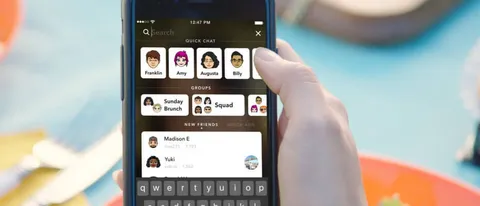 Snapchat, nuova interfaccia con ricerca universale