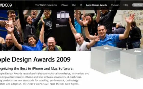 Aperte le iscrizioni per il 2009 Apple Design Awards