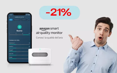 Grazie ad Amazon, la qualità dell'aria che respiri è a portata di iPhone (-21%)