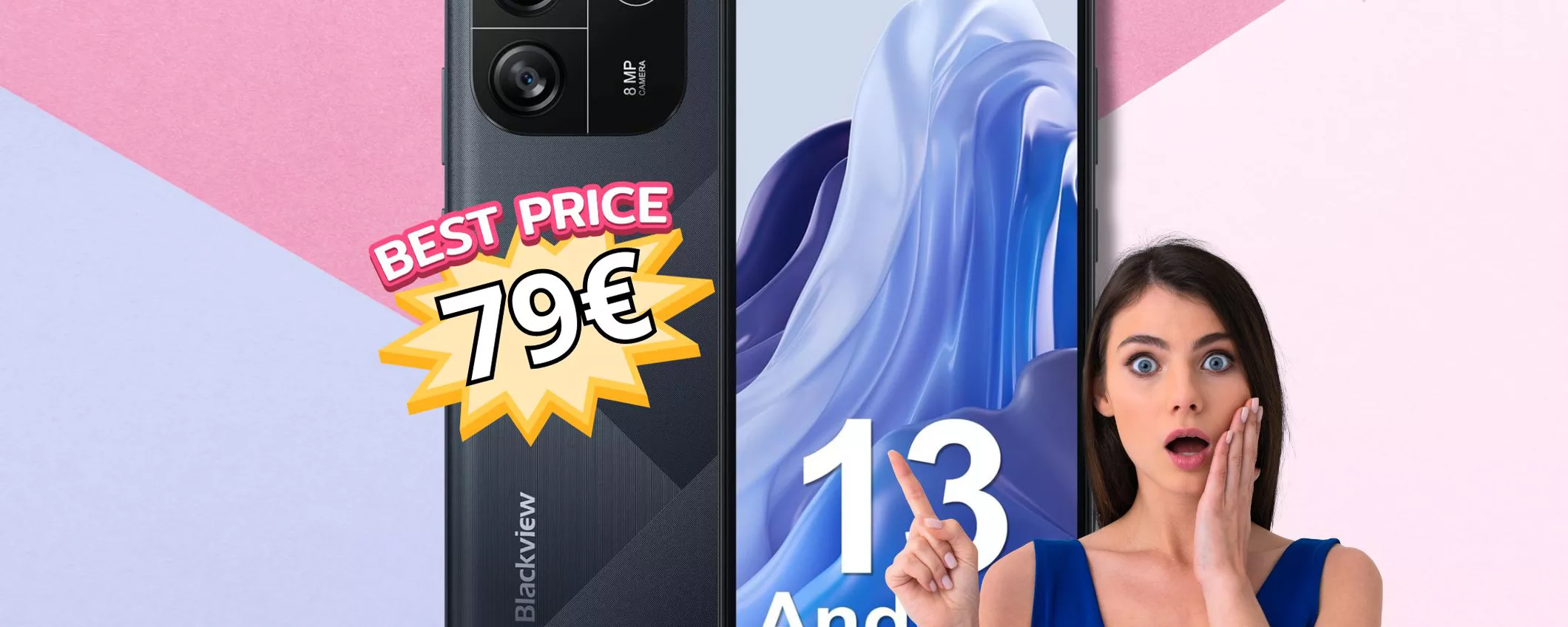 CHE BOMBA: solo 79€ per lo smartphone Blackview Wave6C su Amazon!