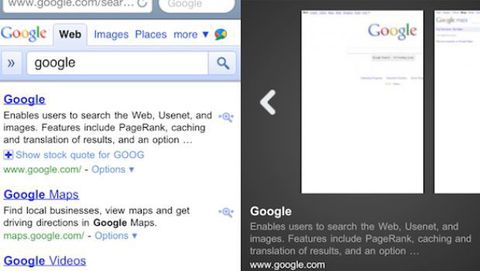 Google Instant Preview in arrivo su Safari mobile