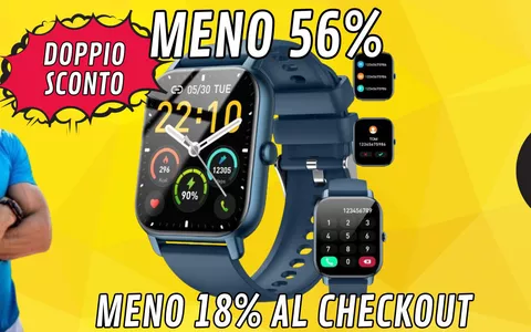 A questo smartwatch completissimo mancava il prezzo, ma ora ce l'ha: MENO 56 PER CENTO!