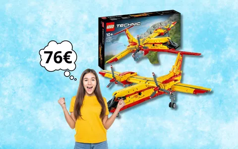 Salva le vite tra le fiamme con questo aeroplano antincendio LEGO in OFFERTA!