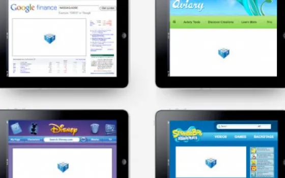 Un web senza Flash, su iPad: 