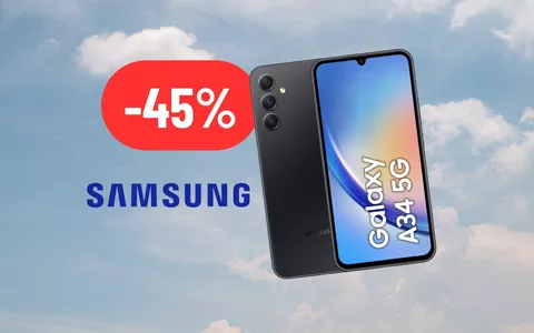 Samsung Galaxy A34 SCONTATISSIMO su eBay: offerta choc (-45%)