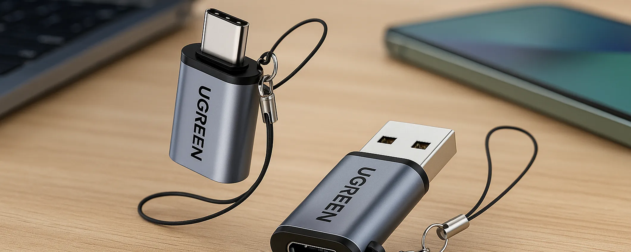 Adattatori UGREEN USB-C in offerta: doppio pack a meno di 11 euro su Amazon