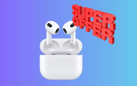 Goditi un SUONO TRIDIMENSIONALE con le Apple AirPods 3 in SUPER OFFERTA