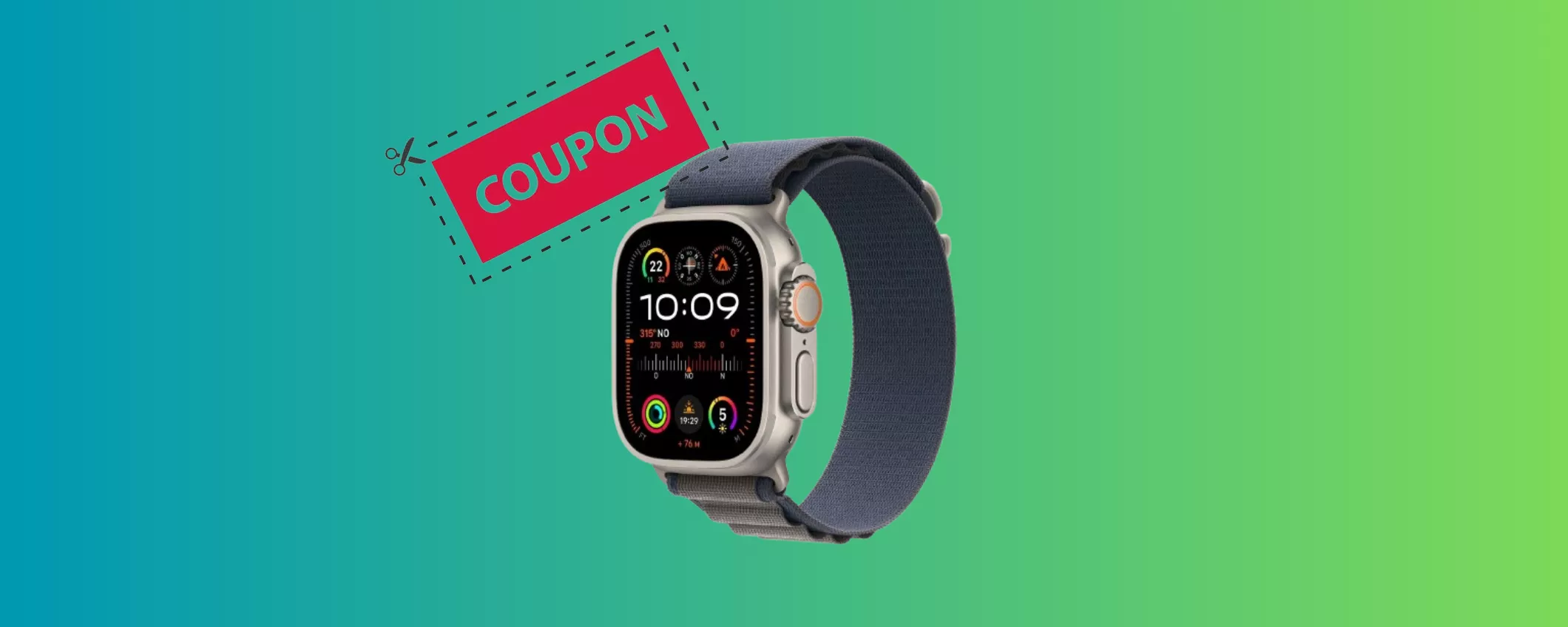 Apple Watch Ultra 2 a PREZZO MINI: applica il CODICE PROMO eBay