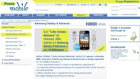 Tutto Incluso Advance, la nuova promozione estiva di PosteMobile