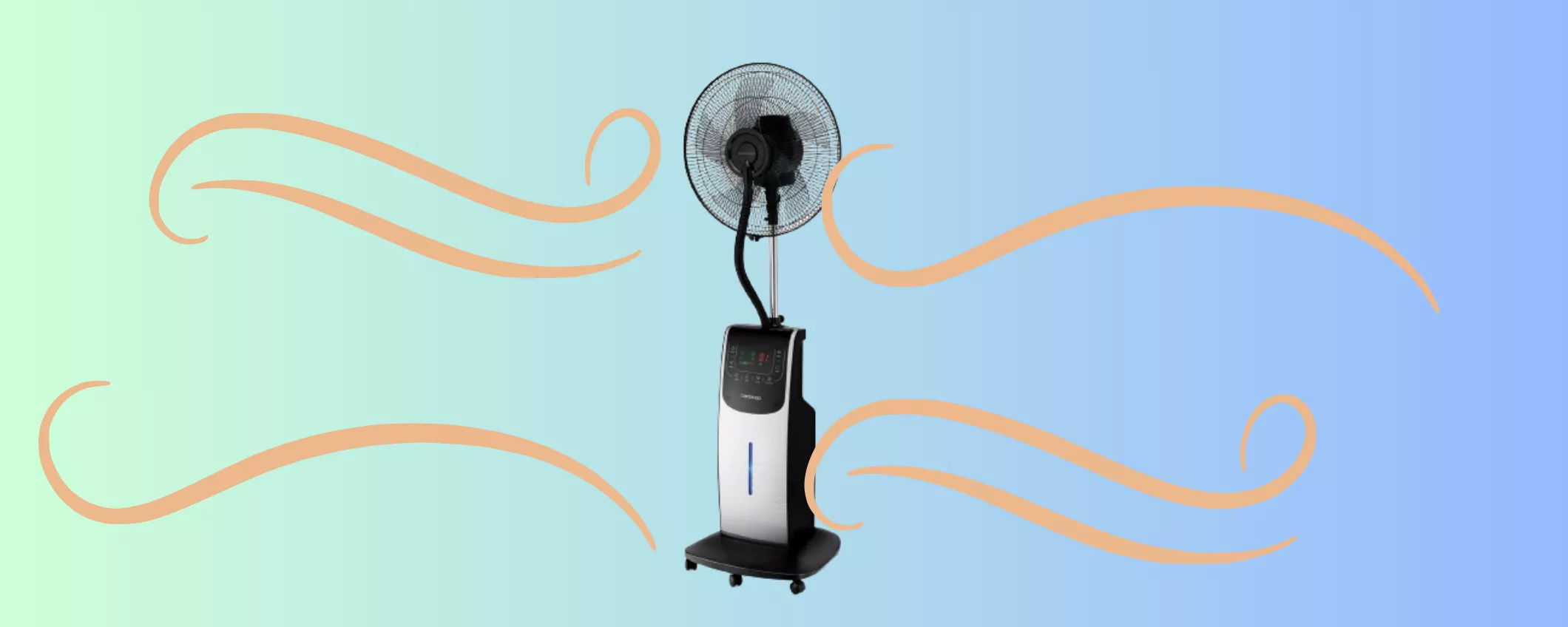 COMBATTI IL CALDO con il Ventilatore digitale con NEBULIZZATORE in PROMOZIONE