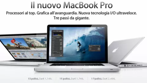 Ecco i nuovi MacBook Pro a partire da 1149 €
