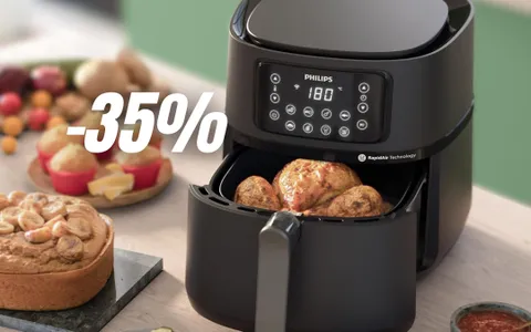 Piatti sani e gustosi: friggitrice ad aria Philips in promo Black Friday