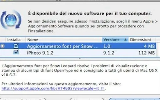 Rilasciati iPhoto 9.2.1 e Aggiornamento Font 1.0