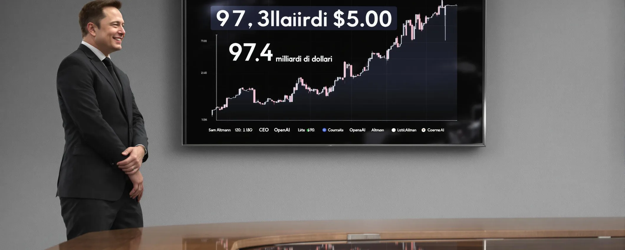 Elon Musk offre 97,4 miliardi di dollari per OpenAI, ma Sam Altman rifiuta