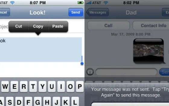I primi screenshot di iPhone OS 3.0