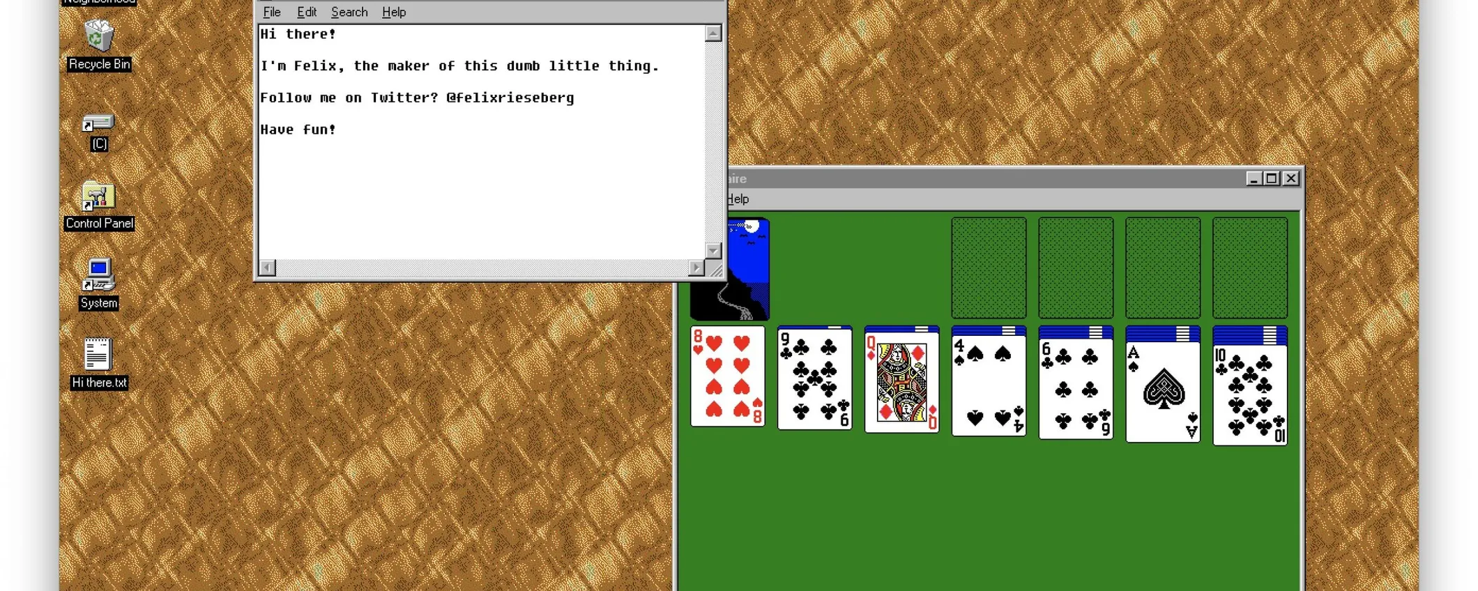 Windows 95 gira su Mac come una semplice app