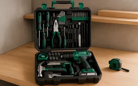 Set DEKO con Trapano avvitatore e 126 accessori inclusi a meno di 50€