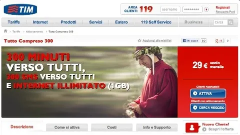 La nuova offerta Tutto Compreso di TIM