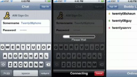MobileChat: il primo AIM Client per iPhone