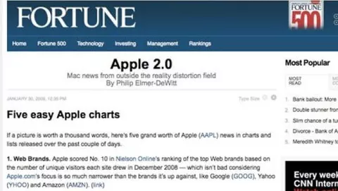 Fortune: Apple gode di ottima salute