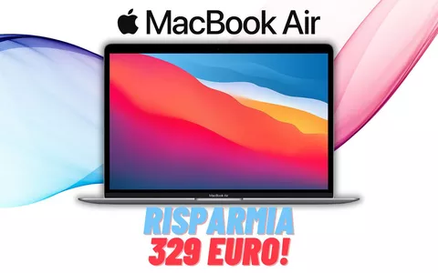 MacBook Air 2020 M1 a SOLI 899€ con lo sconto del 27%